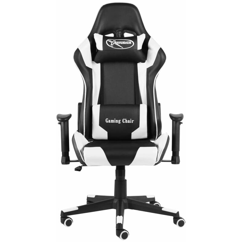 

Silla gaming giratoria PVC blanco - Blanco