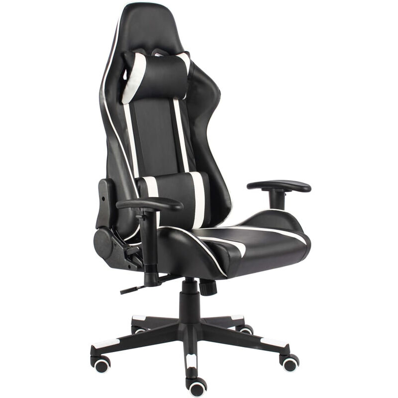 

Silla gaming giratoria PVC blanco