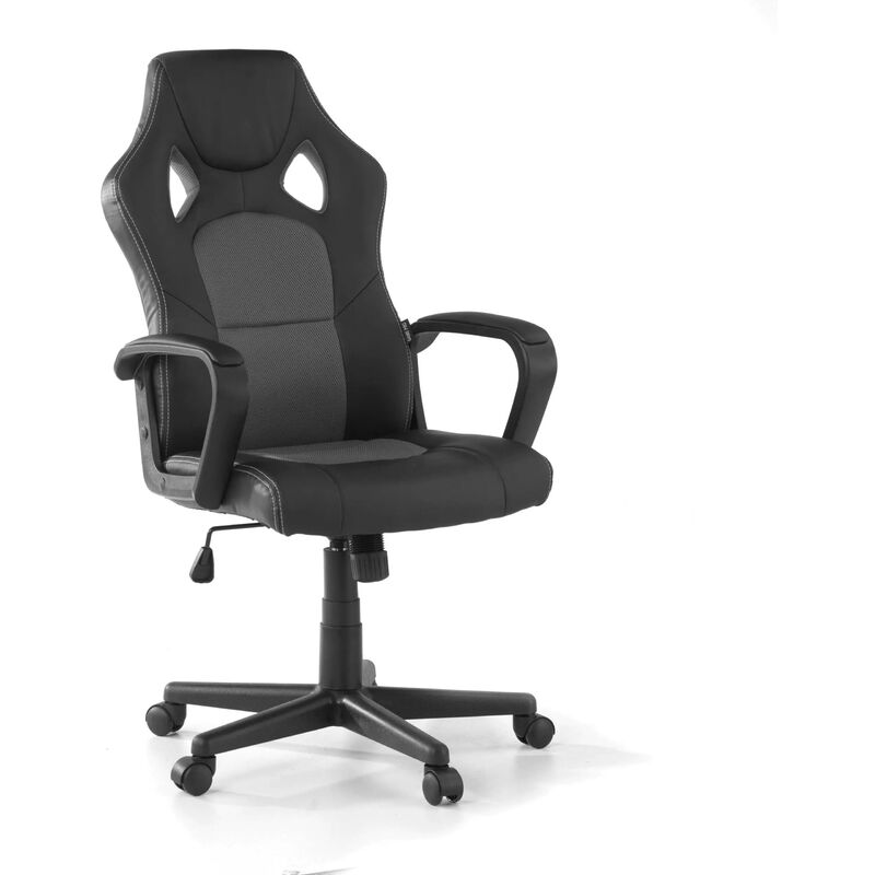 

Silla gaming Montmelo, diseño deportivo, gris - gris