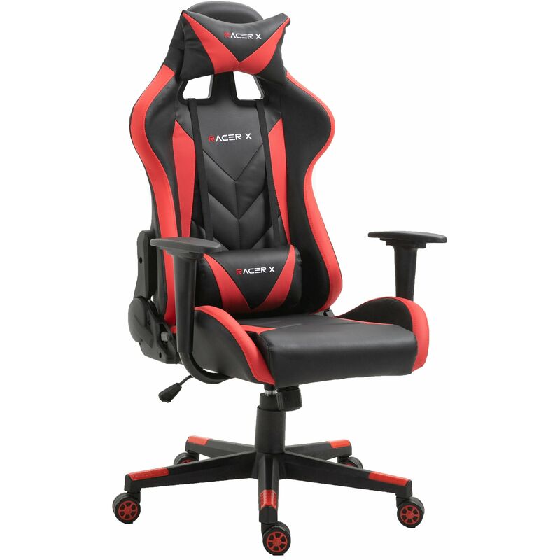 

Silla Gaming Oficina Racing Sillon Gamer Racer X Profesional Videojuegos PC Color Rojo