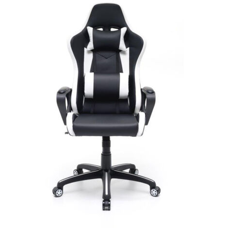 Silla gaming profesional blanca con ruedas giratorias antideslizantes 630x630x118