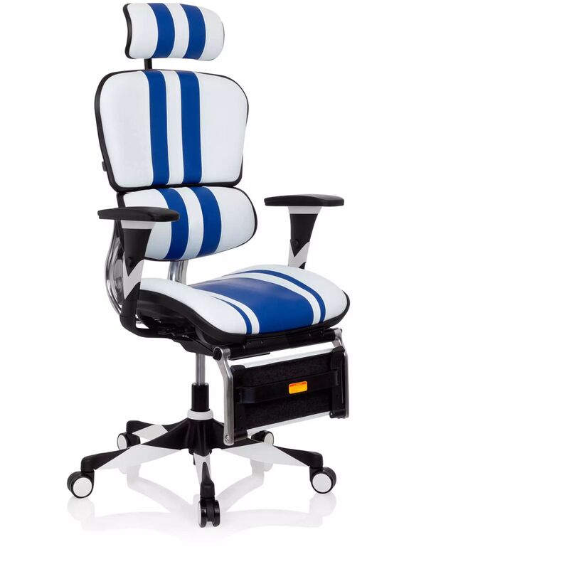 

Silla gaming profesional Ergoplus gaming, azul - azul