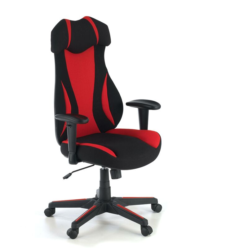 

Silla Gaming Titan, diseño deportivo, rojo - rojo