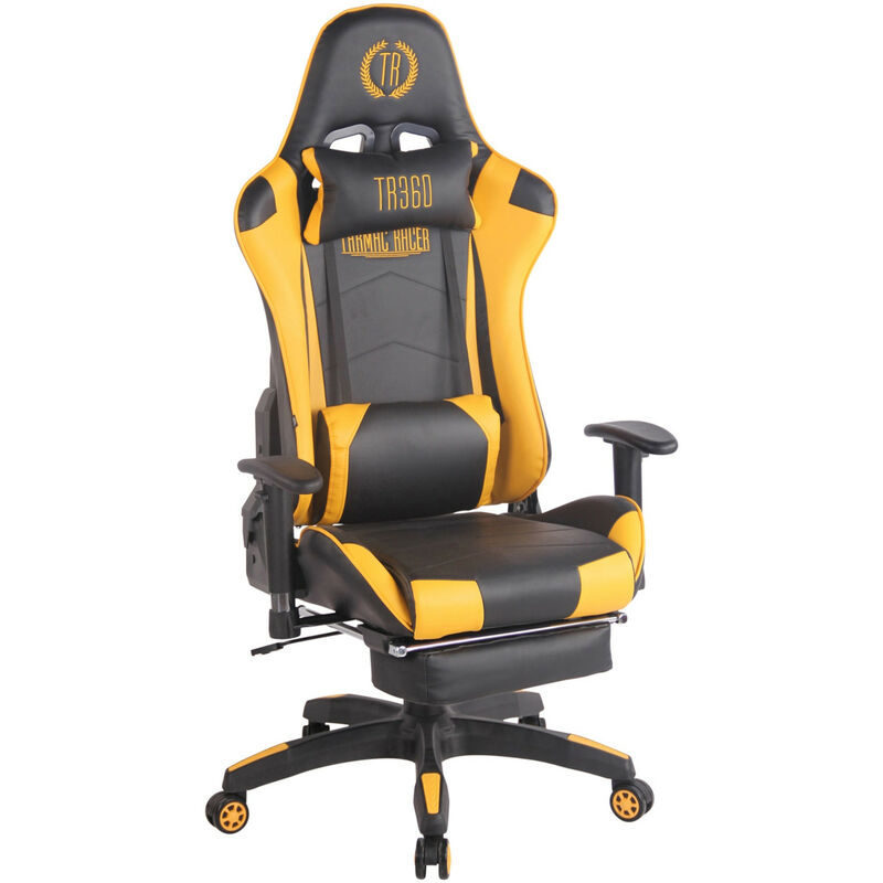 

Silla Gaming Turbo Negro/amarillo Cuero sintético