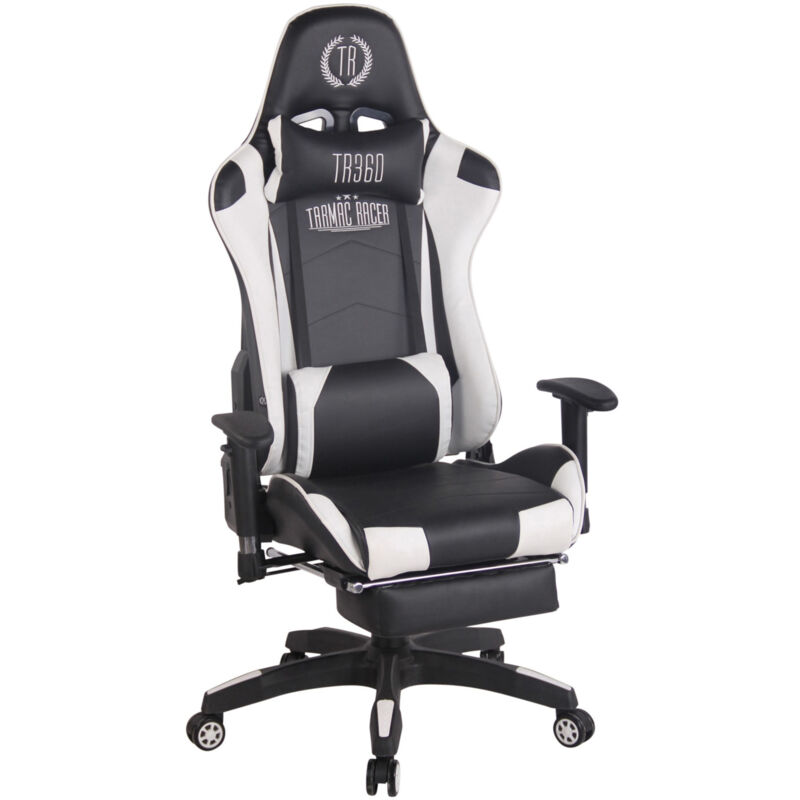 

Silla Gaming Turbo Negro/blanco Cuero sintético