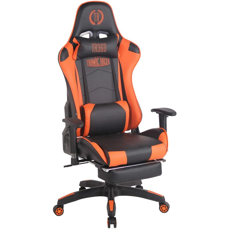 

Silla Gaming Turbo Negro/naranja Cuero sintético