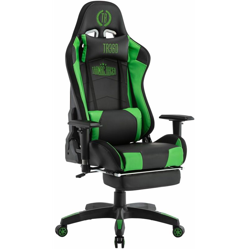 

Silla Gaming Turbo LED Negro/verde Cuero sintético