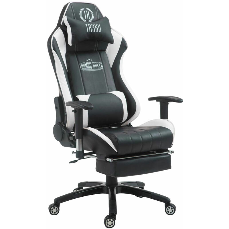 

Rogal - Silla gaming xl shift x2 con reposapiés,negro/blanco