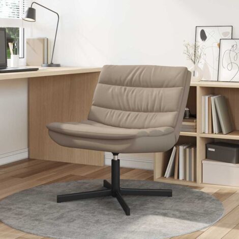Silla giratoria Capuchino 63 x 75 x 76 cm PU vidaXL