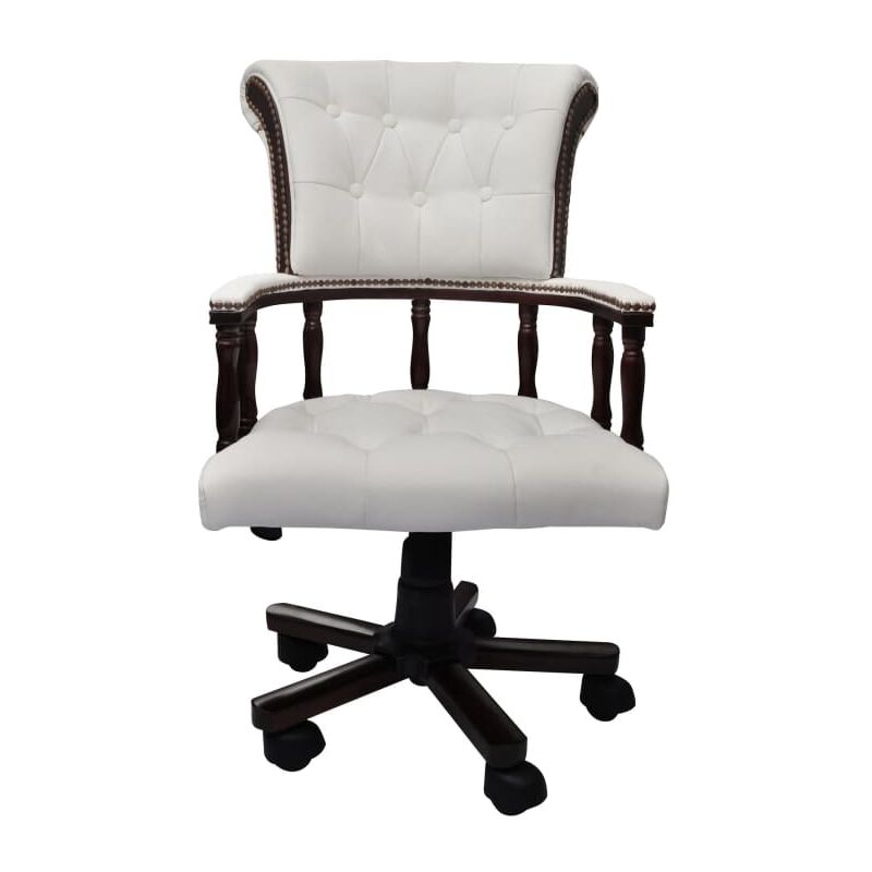 

Silla de Oficina Giratoria Blanca - Blanco - Vidaxl