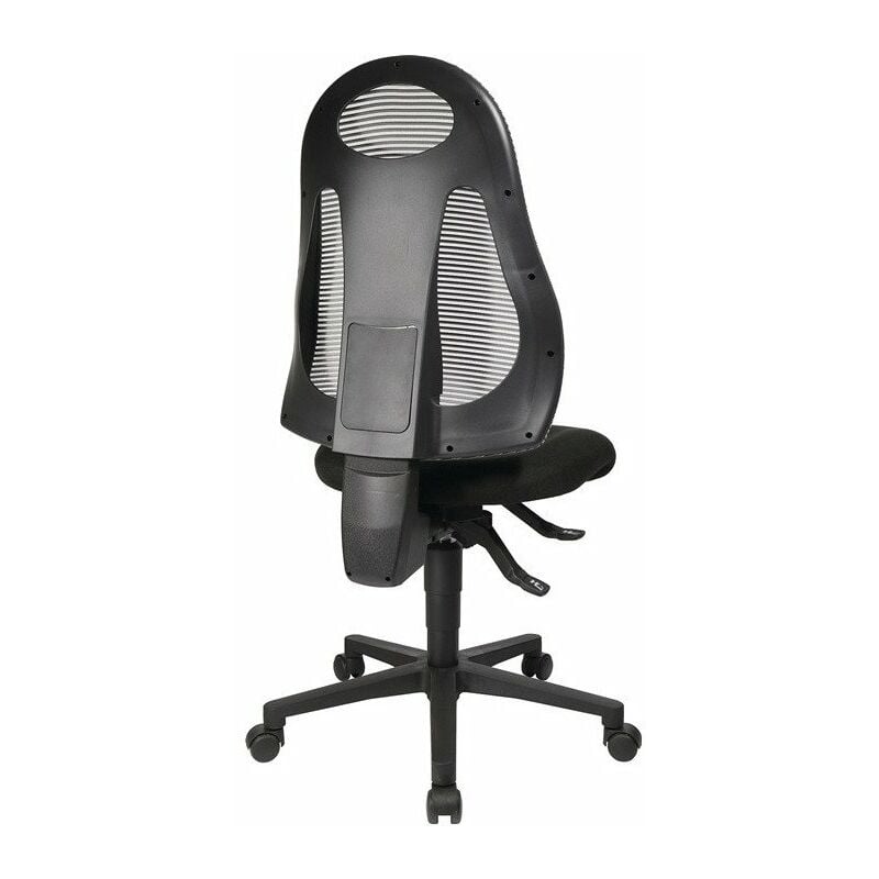 

Silla giratoria de oficina con tecnología sincronizada negro / gris claro 420-530mm sin reposabrazos TOPSTAR