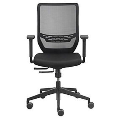 Silla giratoria de oficina TO-SYNC  con brazos y ruedas