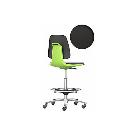 Silla giratoria de trabajo LABSIT  silla alta con ruedas de