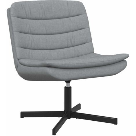 Silla giratoria Gris Claro 63 x 75 x 76 cm tela