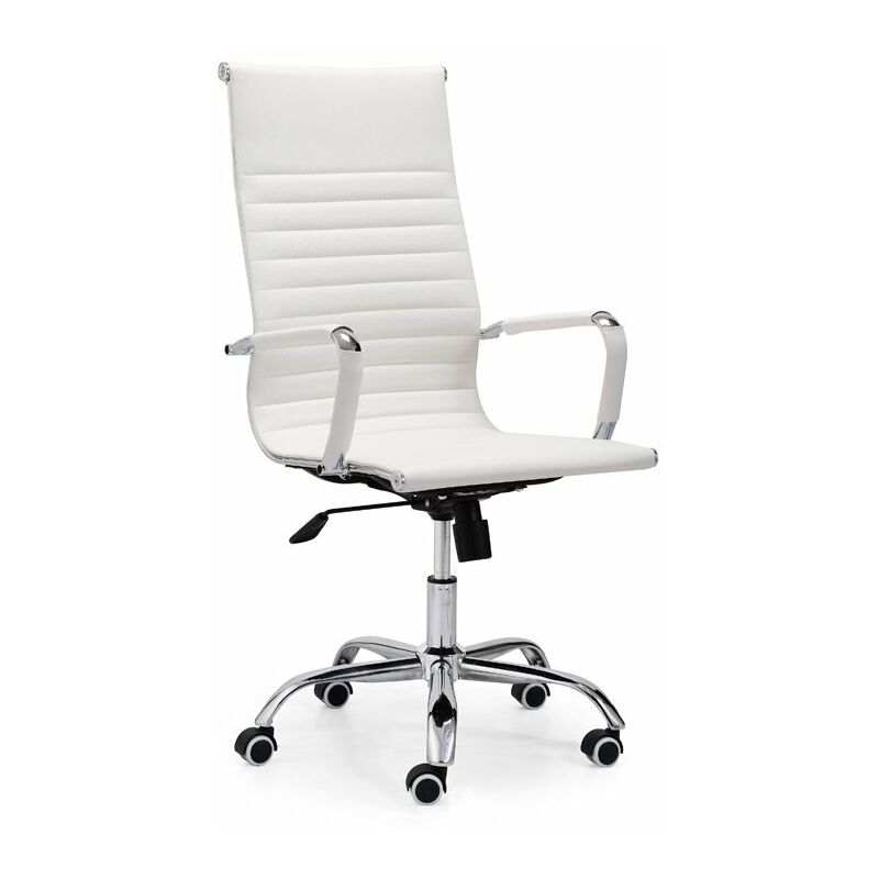 

Silla giratoria polipiel blanca despacho