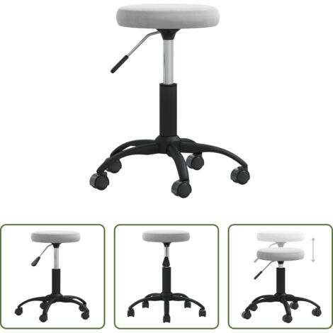 Silla giratoria -  Silla de comedor de terciopelo verde claro