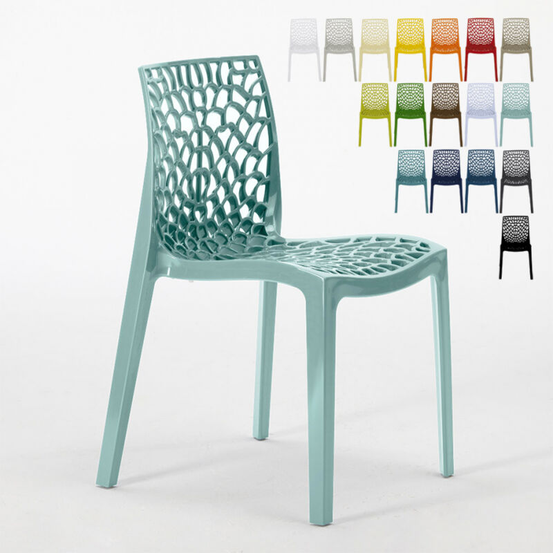 

Silla Gruvyer para Cocina y Bar de Polipropileno Apilable Verde 3 - Grand Soleil