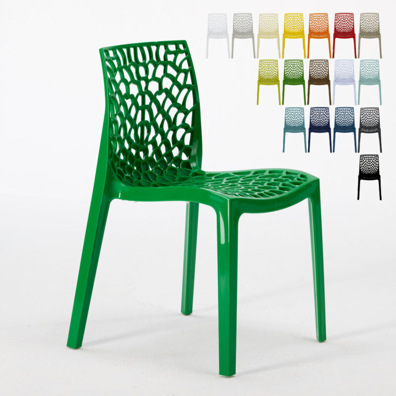 

Silla Gruvyer para Cocina y Bar de Polipropileno Apilable Verde - Grand Soleil