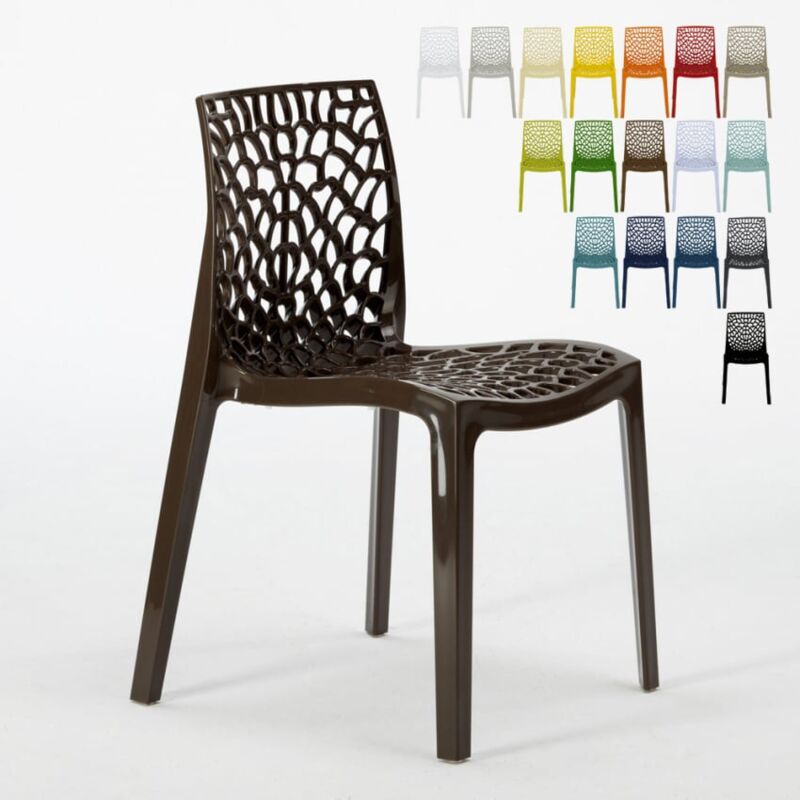 

Silla Gruvyer para Cocina y Bar de Polipropileno Apilable Marrón - Grand Soleil