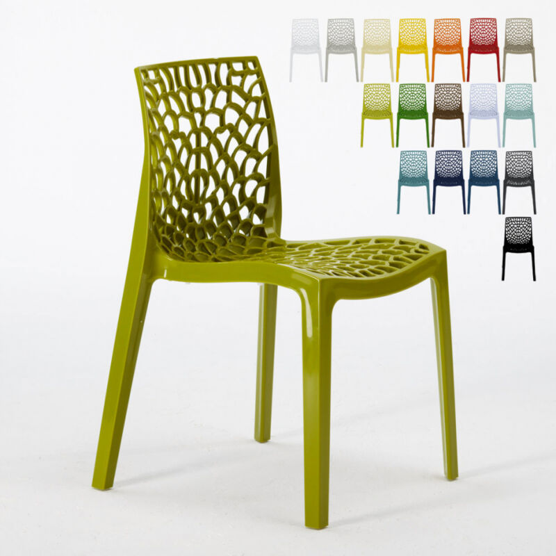 

Silla Gruvyer para Cocina y Bar de Polipropileno Apilable Verde Anís - Grand Soleil