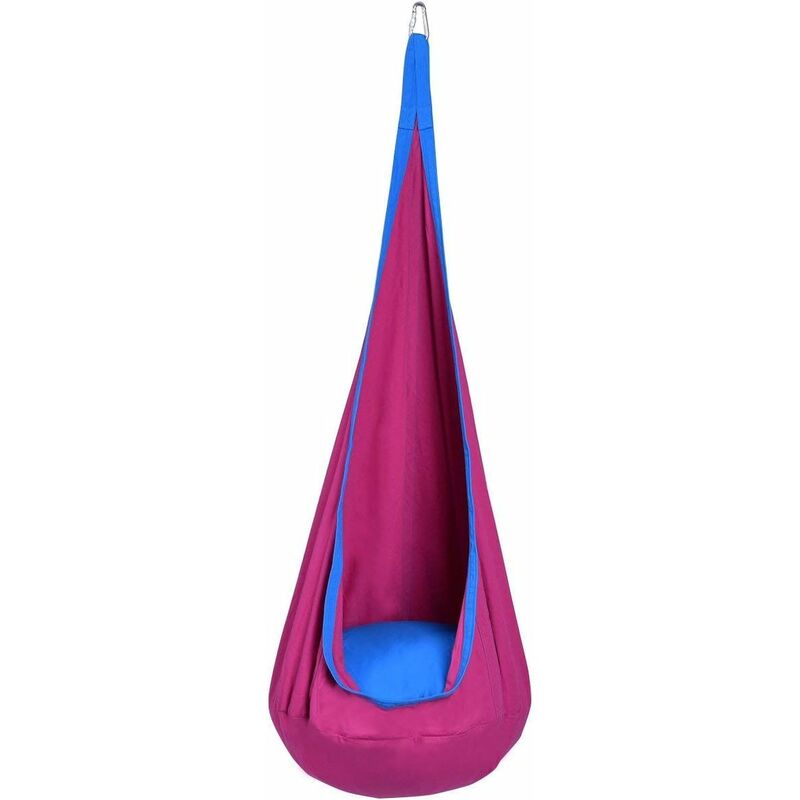 

Silla Hamaca Colgante para Niños Infantil con Cojín de Asiento Silla Columpio Carga 80KG Rosa