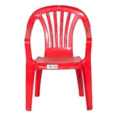 Silla infantil Camelia roja de plástico 38 x 38 x 52 h