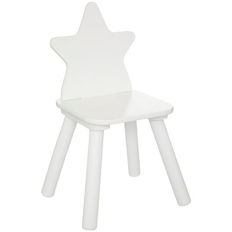 Silla infantil estrella "Douceur", blanca - Blanco