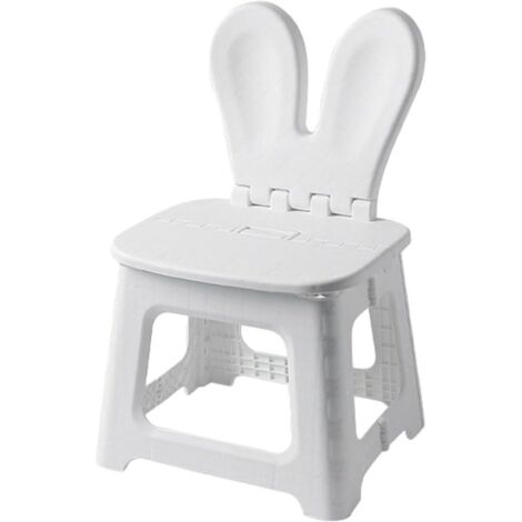 Silla infantil plegable creativa con respaldo, taburete nórdico, taburete de plástico, silla de estudio, silla baja para sala de estar, muebles de patio.