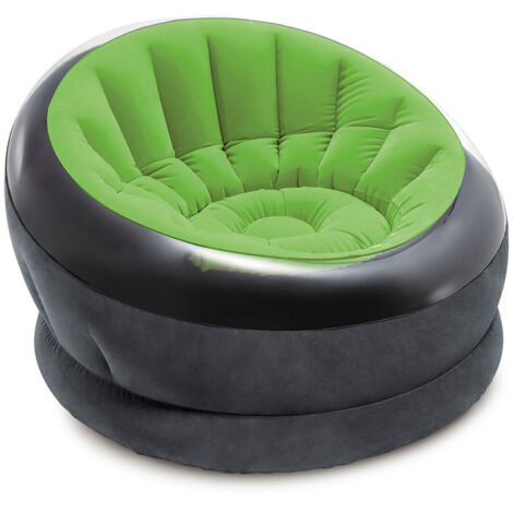 silla inflable de ónix verde - 68581np - intex -