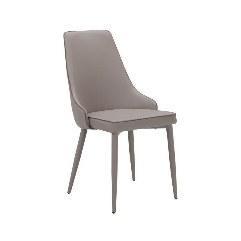

Silla ISSABEL, metal, similpiel color capuchino