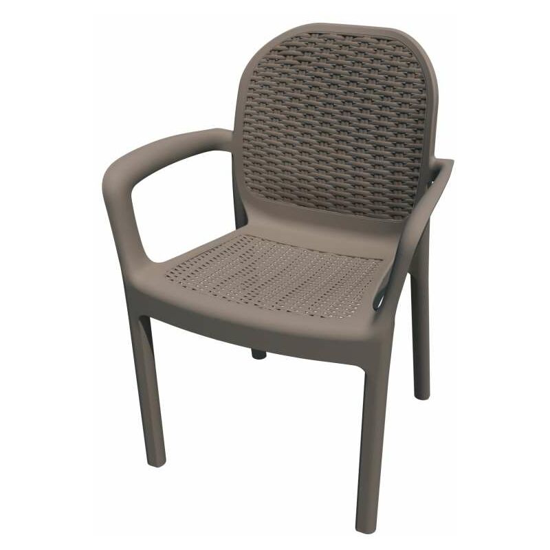 

Plasmir - SILLON RATAN TECNOPOLIMERO Y FIBRA COLOR TAUPE