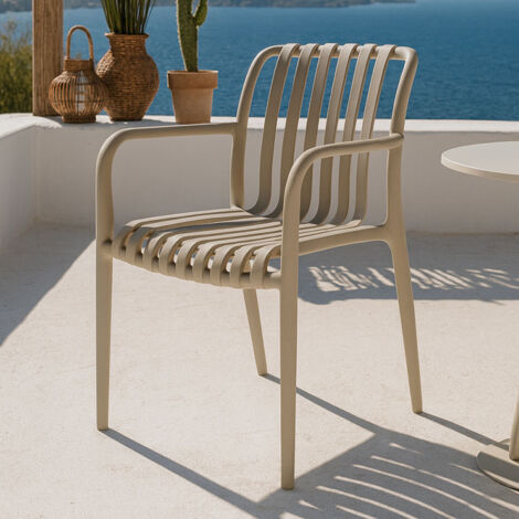 SILLA JARDIN GRETA BEIGE -