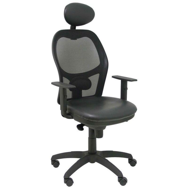 

Silla de Oficina con Cabecero Jorquera similpiel SNSPNEC Negro - P&c