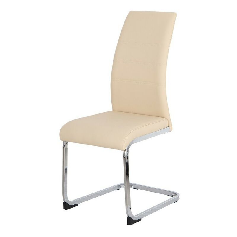 

Silla KARINA, cromada, tapizada beige