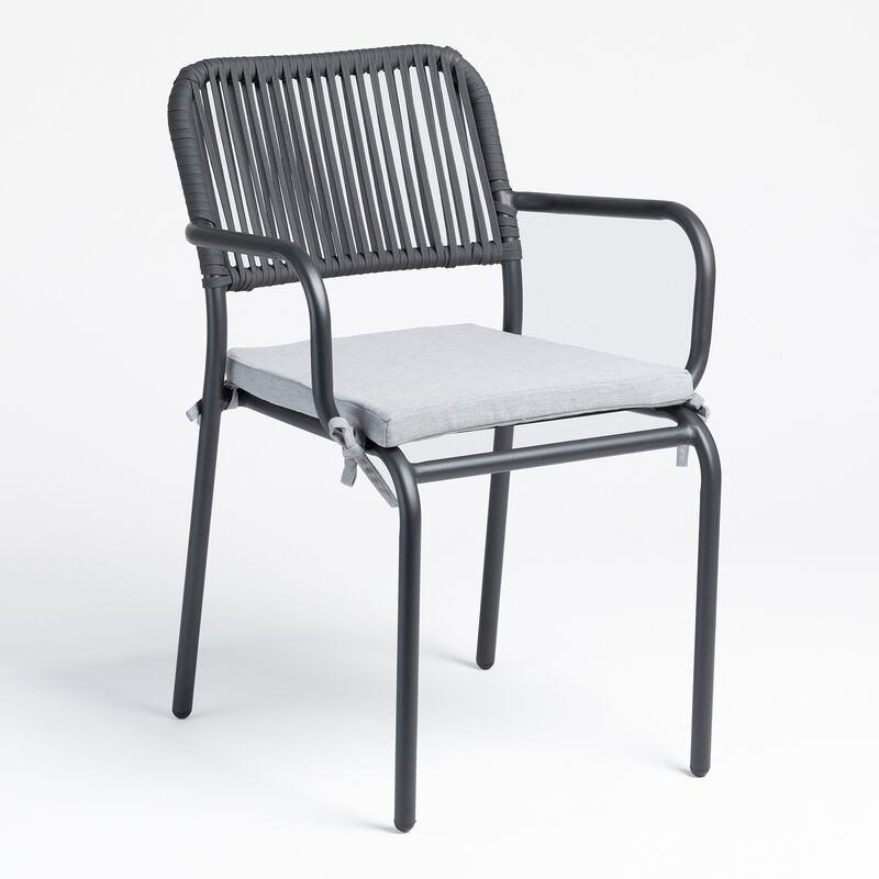 

Silla de jardín Arhiza Gris Oscuro Mate - Sklum
