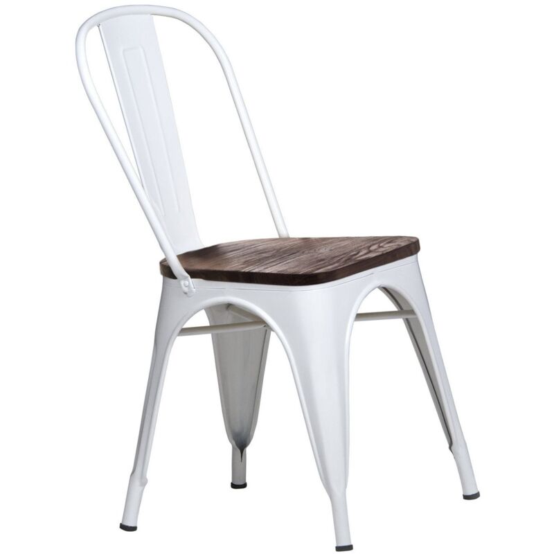 

Silla Lank Dark Wood Blanca Ancho: 44 Cm X Largo: 44 Cm X Alto: 84 Cm