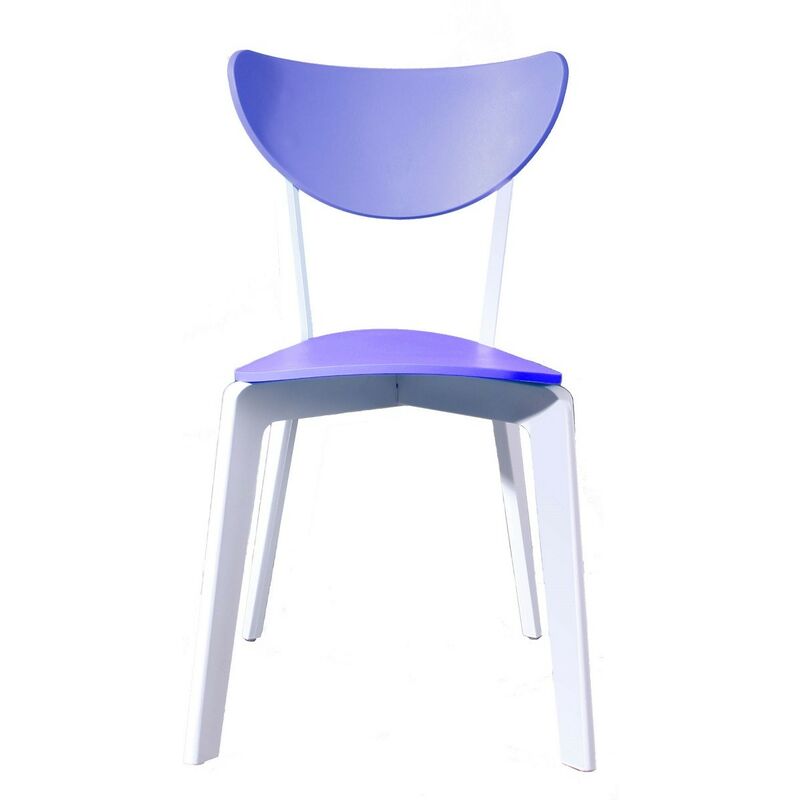 

Silla LINA, polipropileno blanco y azul