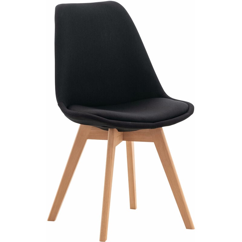 

Silla Linares En Estilo Nórdico Negro Tela