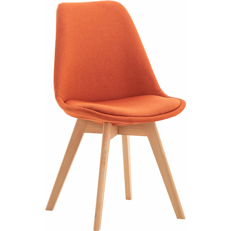 

Silla Linares En Estilo Nórdico Naranja Tela