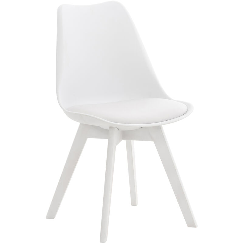 

Silla Linares En Estilo Nórdico Blanco/blanco Plástico