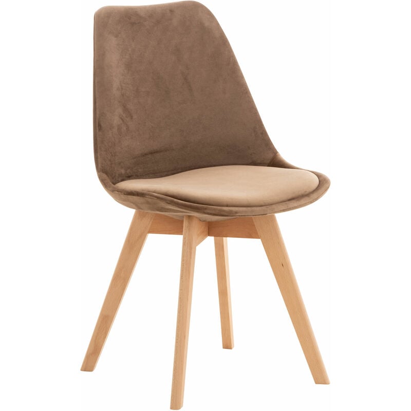 

Silla Linares En Estilo Nórdico Marrón Terciopelo