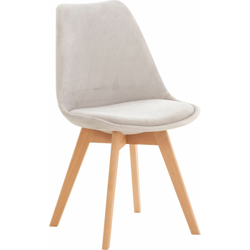 

CLP - Silla Linares En Estilo Nórdico Gris claro Terciopelo