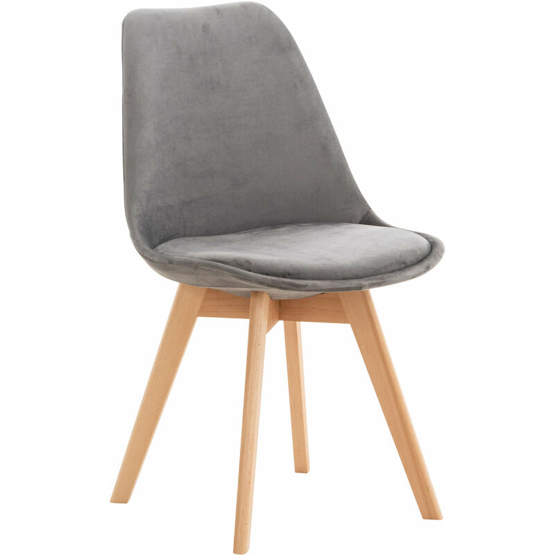 

Silla Linares En Estilo Nórdico Gris Terciopelo