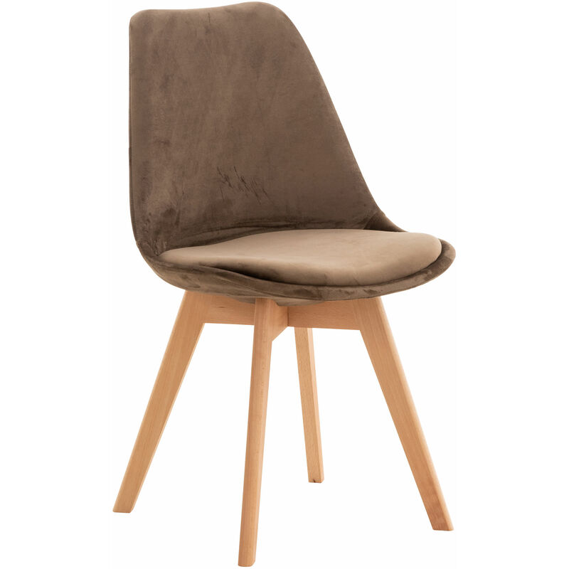 

Silla Linares En Estilo Nórdico Marrón oscuro Terciopelo
