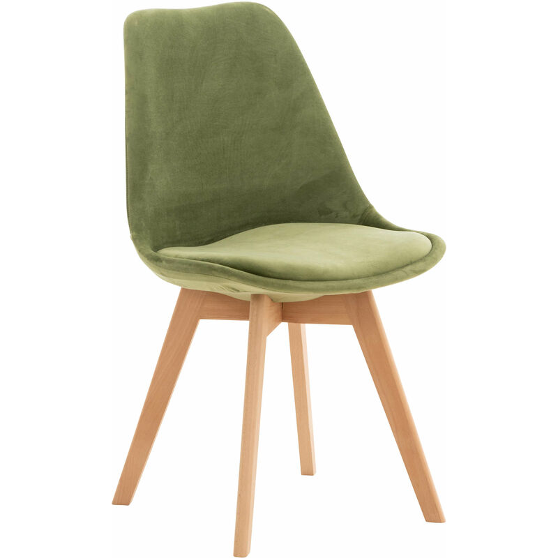 

CLP - Silla Linares En Estilo Nórdico Verde claro Terciopelo