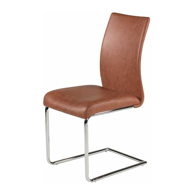 

Silla Luca tapizadas en polipiel en varios colores 93 cm(alto)42 cm(ancho)52 cm(largo) Color CUERO