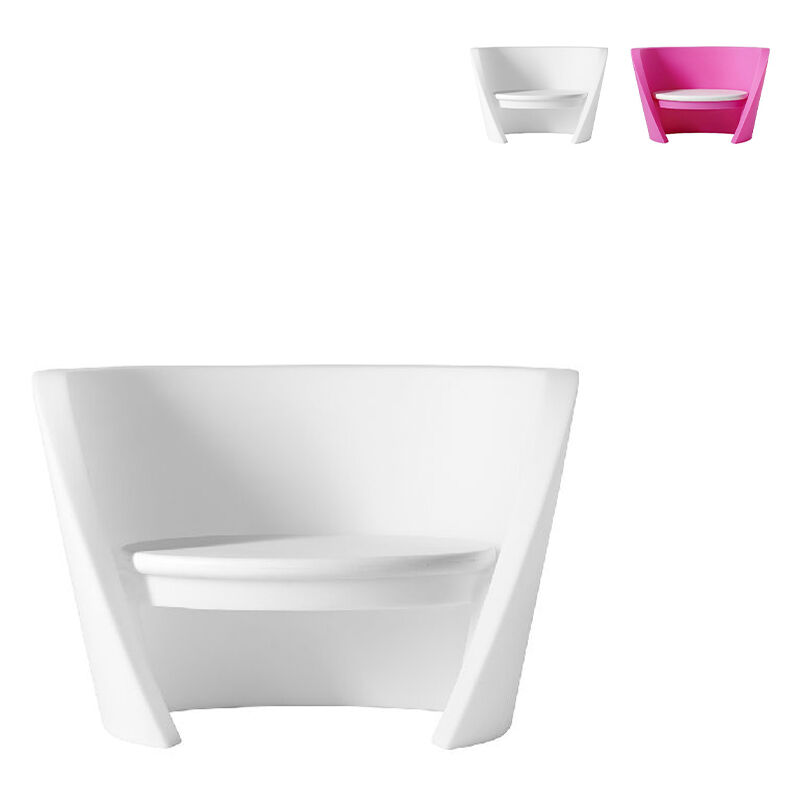 

Slide - Silla luminosa de diseño moderno Sillón barra hogar Rap Chair | Color: Blanco