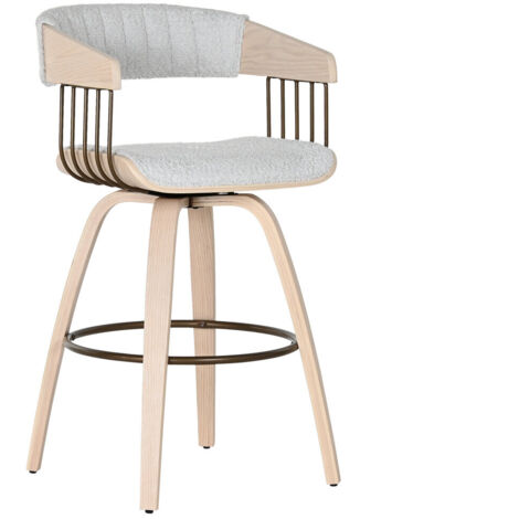 Silla Madera Poliester 51X55X76,5 Gris