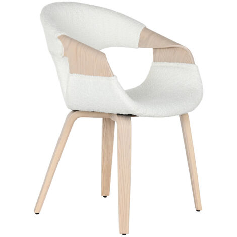 Silla Madera Poliester 55,5X67,5X80,5 Blanco