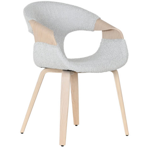 Silla Madera Poliester 55,5X67,5X80,5 Gris